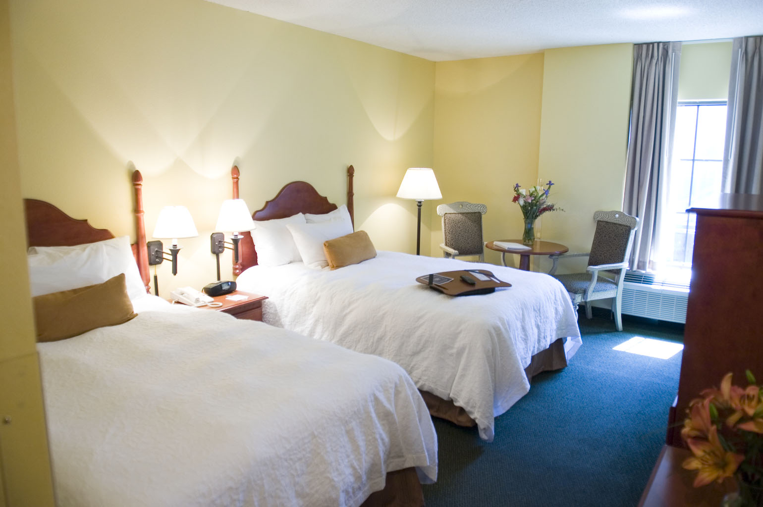 Hampton Inn guestroom